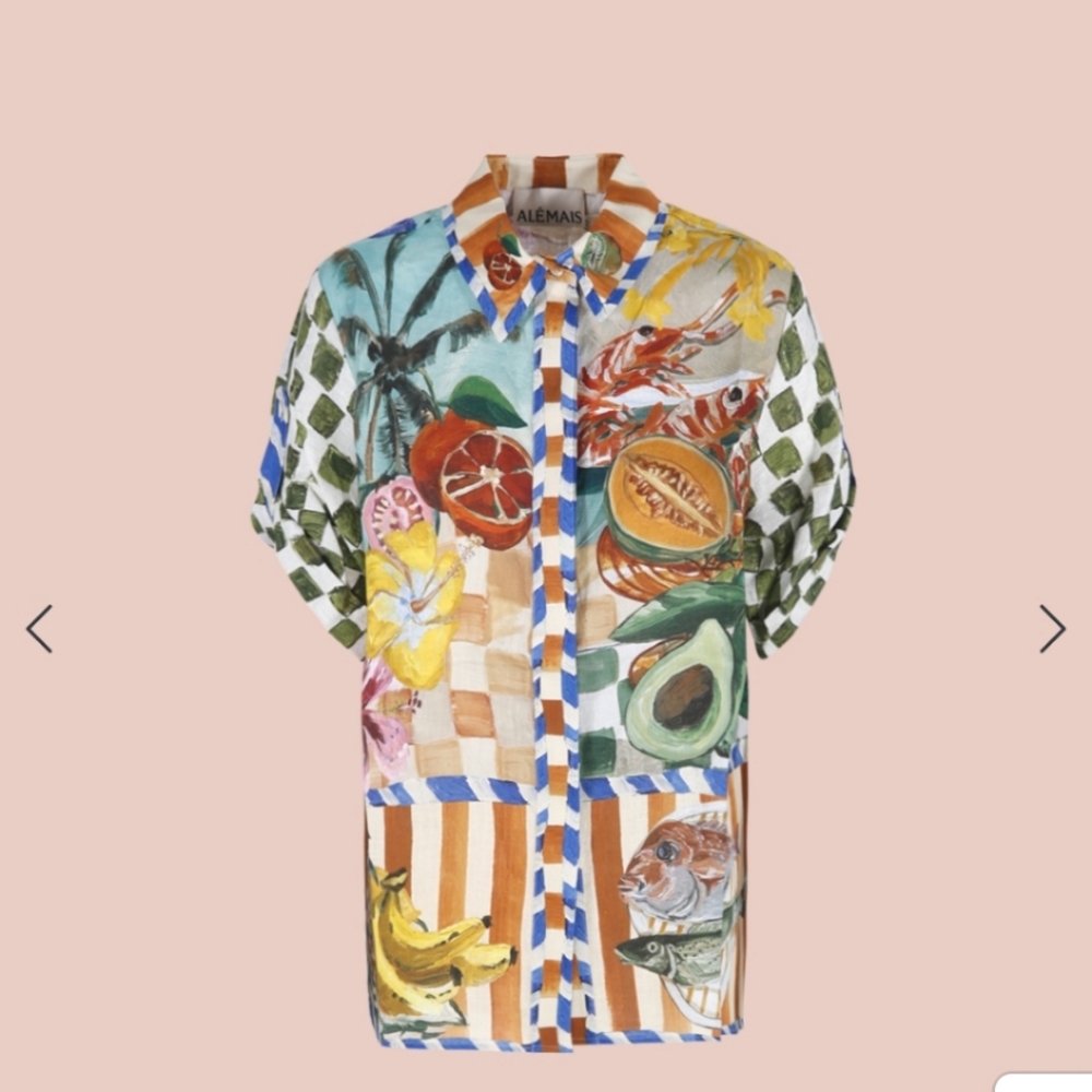 ALÉMAIS 100% Linen shirt NWT